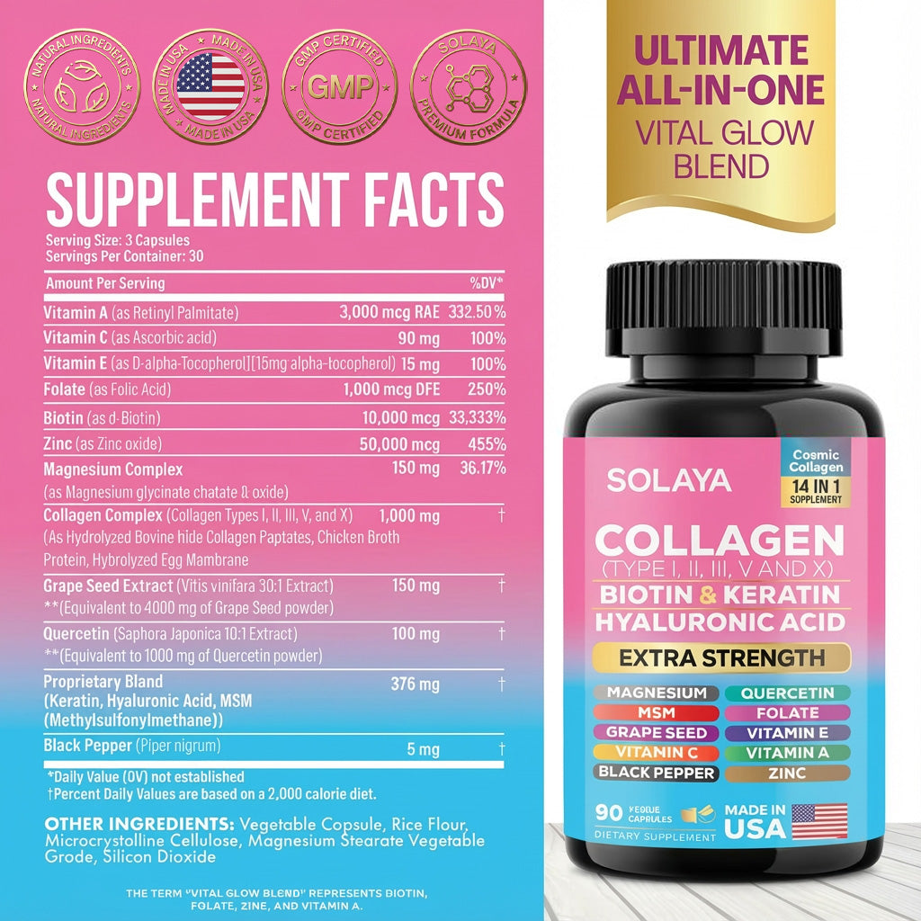 Solaya Collagen 14in1 Supplement [Free Today]