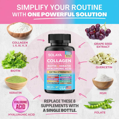 Solaya Collagen 14in1 Supplement [Free Today]